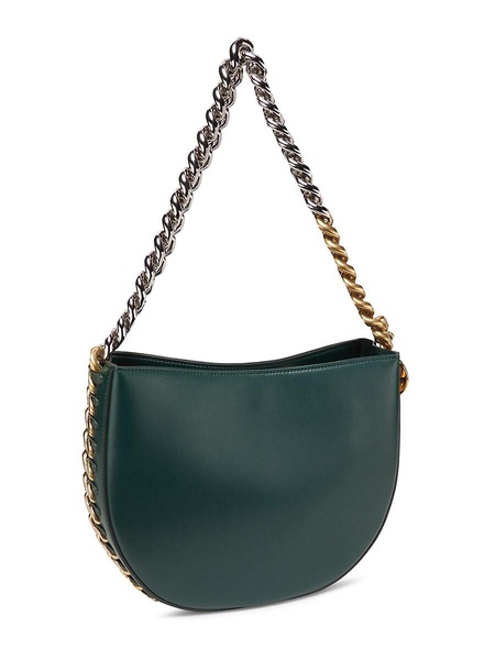 Medium Faux Leather Shoulder Bag