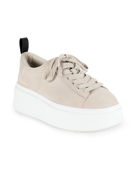 Leather Low Top Platform Sneakers
