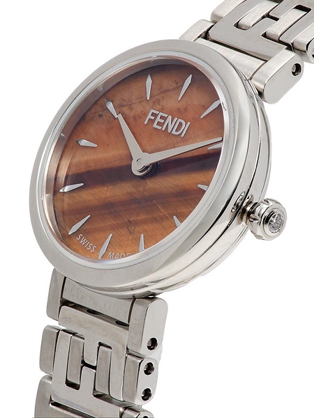 Forever Fendi Stainless Steel, 0.02 TCW Diamond Bracelet Watch/19MM