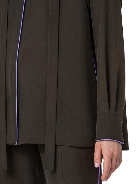 Silk Crepe Tunic Blouse