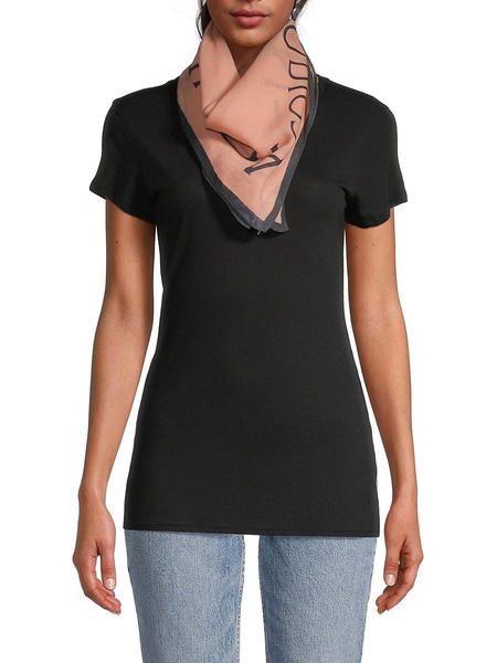 Varbone Logo Wool Square Scarf