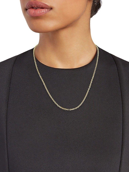 Build Your Own Collection 14K Yellow Gold Diamond Cut Cable Chain Necklace