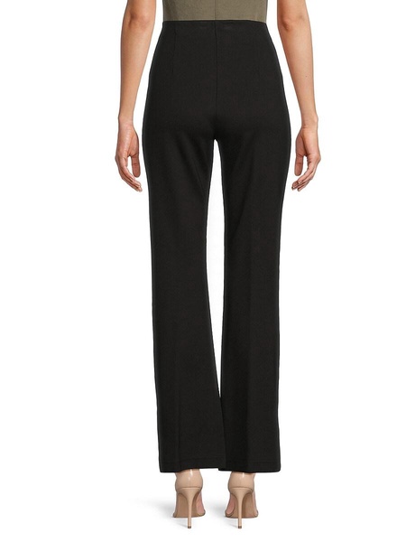 Solid Pleated Pants