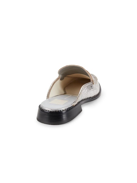 Havan Metallic Leather Mules