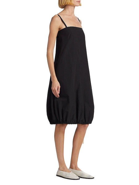 Emilia Crinkle Poplin Midi-Dress