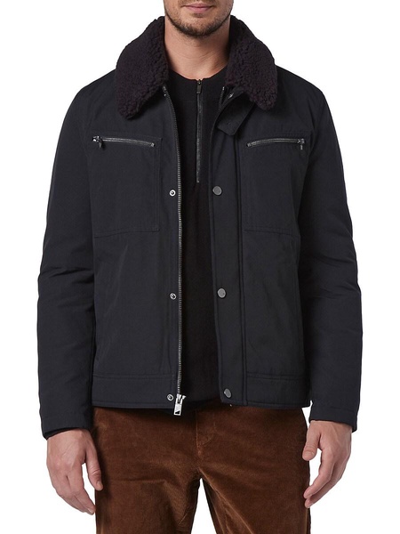 Randall Faux Shearling Bomber Jacket