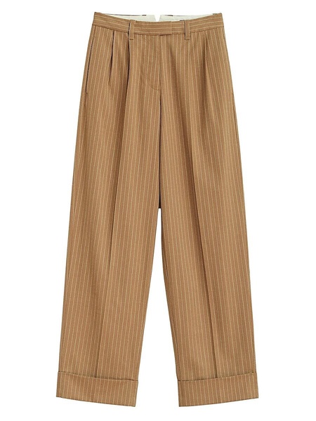 Marianne Virgin Wool Blend Striped Pants