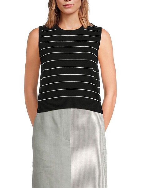 Striped Cashmere Tank Top