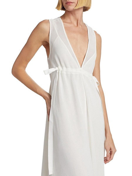 Lorna V-Neck Midi-Dress