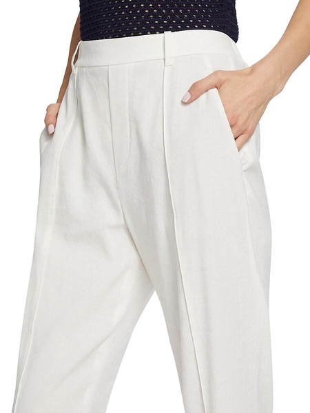 Tapered Crease-Front Pants