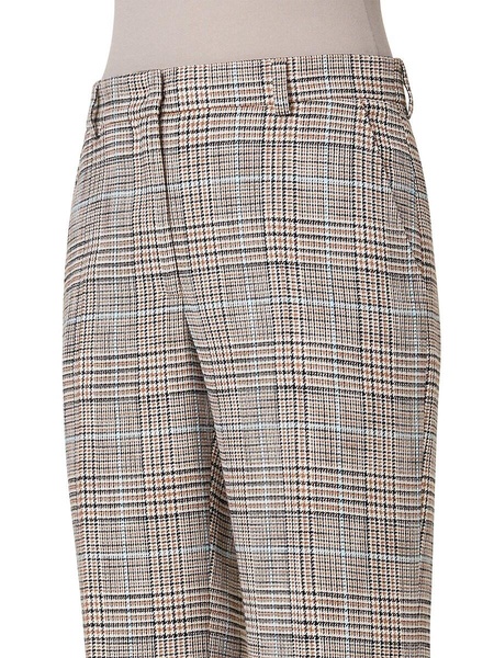 Mikko Plaid Straight-Leg Pants