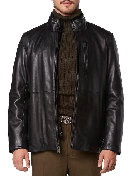 Wollman 2-in-1 Lambskin Leather Bib Jacket