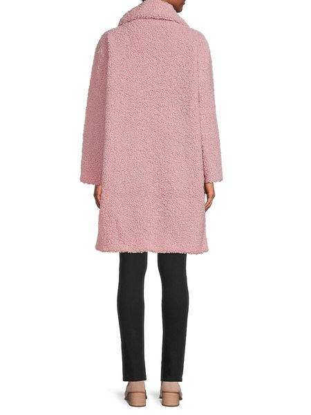 Collared Faux Fur Coat
