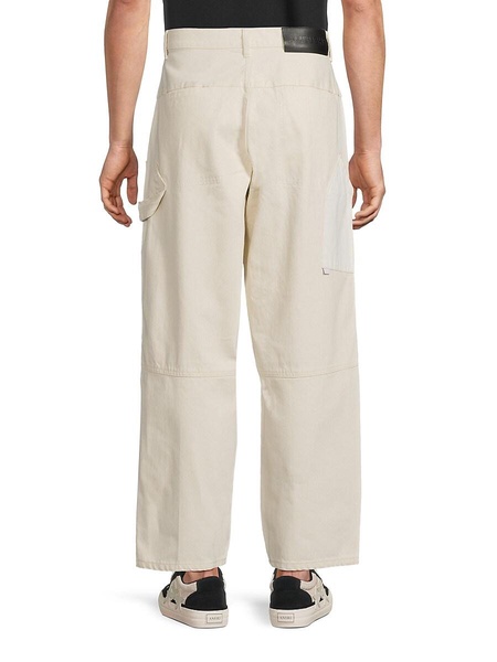 Panelled Straight-Leg Carpenter Jeans
