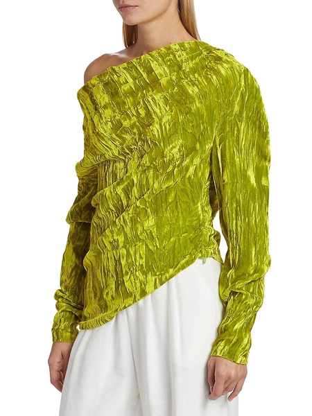Asymmetric Velvet Top