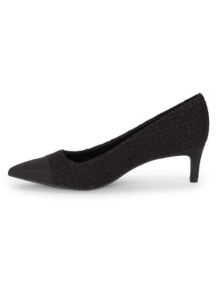 Dejella Tweed Kitten Heel Pumps