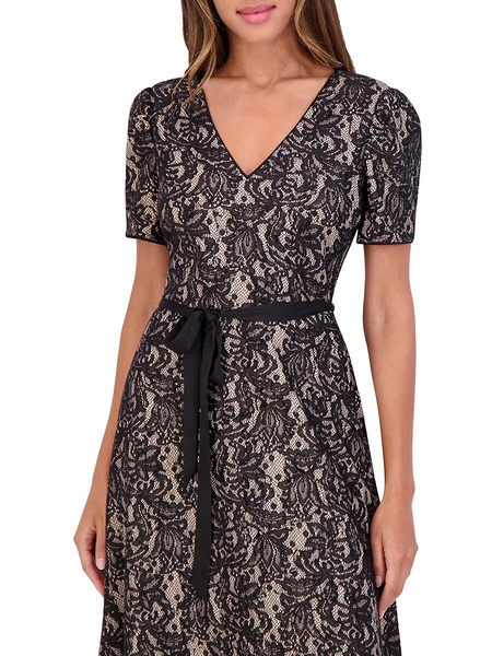 Lace A-Line Midi Dress