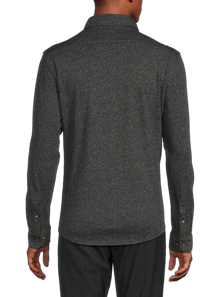 Daniel JU Textured Long Sleeve Shirt