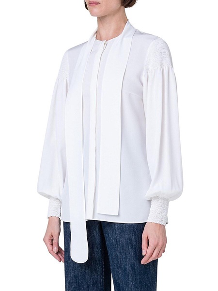 Tieneck Silk Blouse