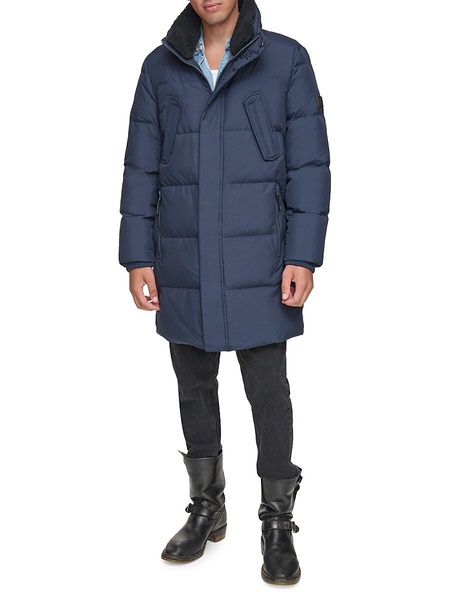 Valcour Relaxed Faux Fur Trim Down Jacket