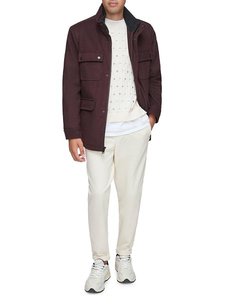 Dunbar Military Melton Wool Coat