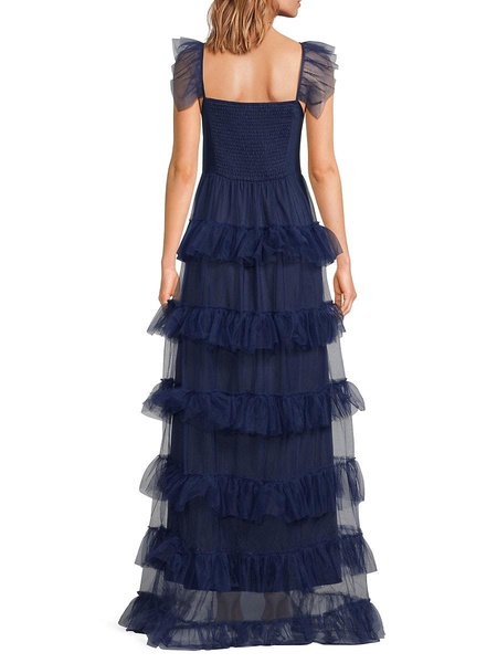 Bree Ruffle Tiered Tulle Gown