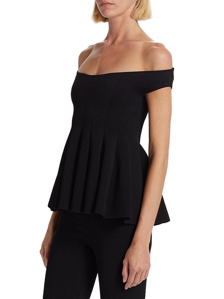 Simone Off-the-Shoulder Peplum Top