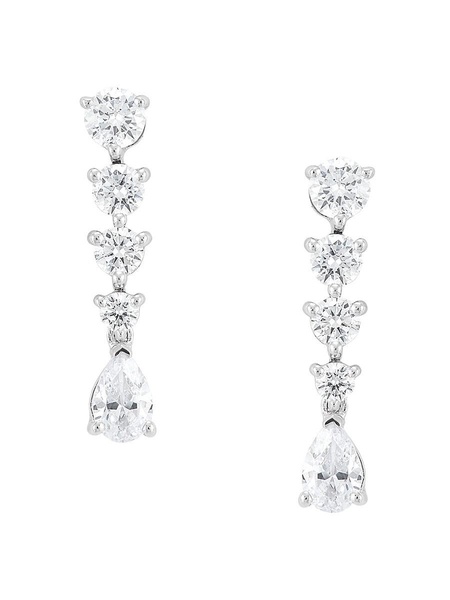 14K White Gold & 1.5 TCW Lab Created Diamond Drop Earrings