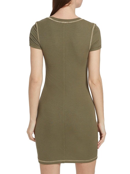 Rib-Knit Body-Con Minidress