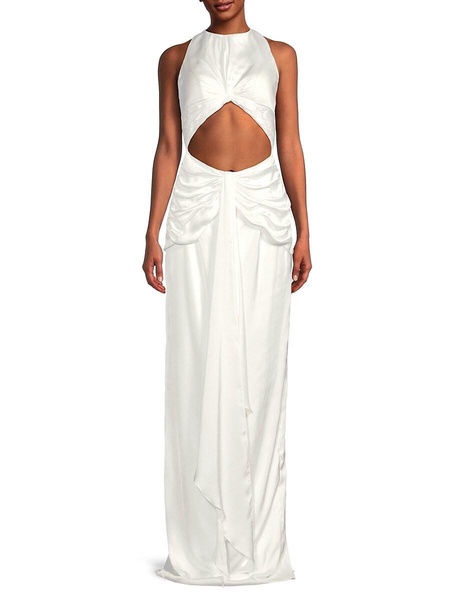 Sia Ruched Cut Out Gown