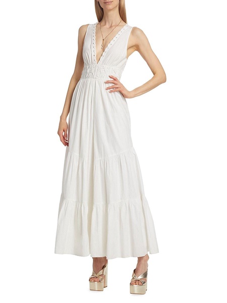 Azalea Cotton Tiered Maxi Dress