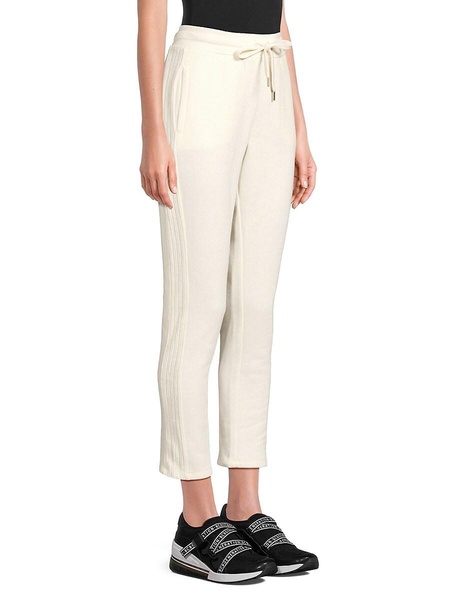 Drawstring Fleece Cropped Pants