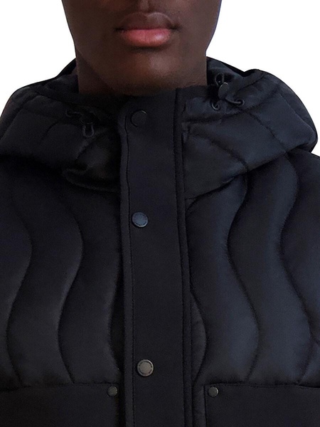 Quilted Hooded Bomber Jacket