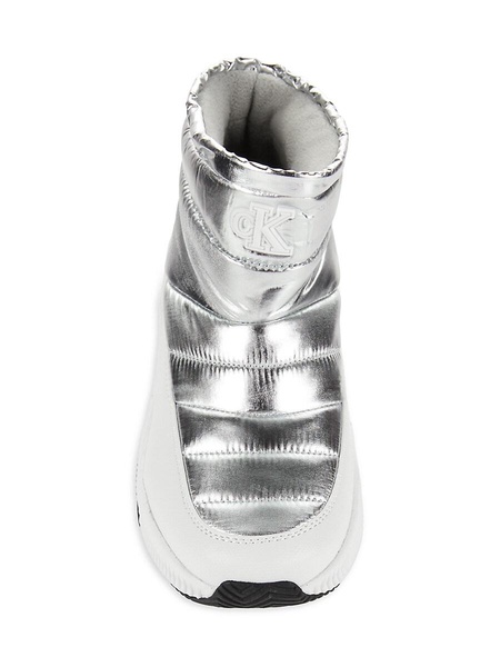 Mhyla 38MM Metallic Quilted Snow Boots