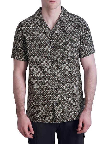 Short Sleeve Medallion Camp Shirt