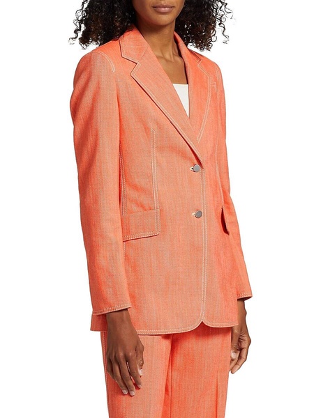 Washed Denim Blazer