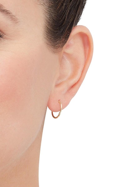 14K Yellow Gold Hoop Earrings