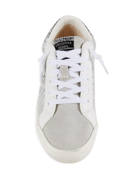 Croco-Embossed Superstar Leather Sneakers