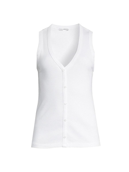 Ribbed Cardigan Vest