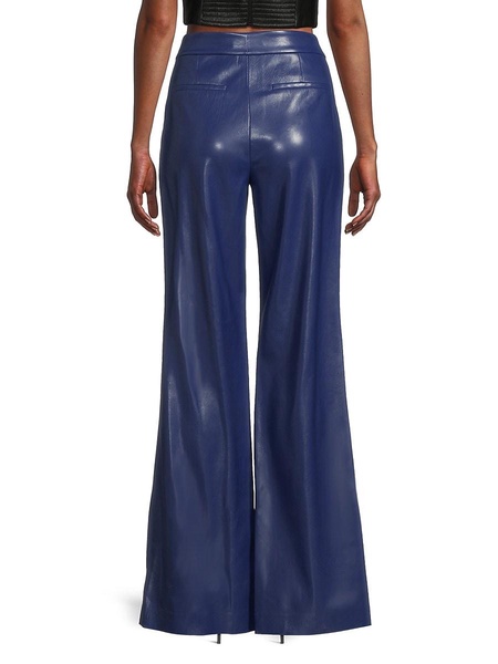 Dylan Faux-Leather Flare-Leg Pants
