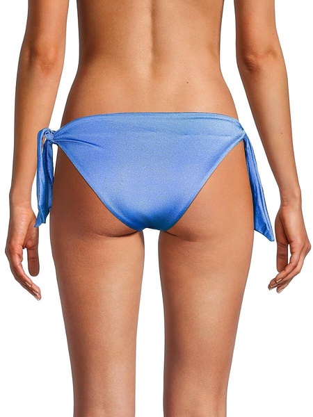 Eileen Aine Side Tie Satin Bikini Bottom