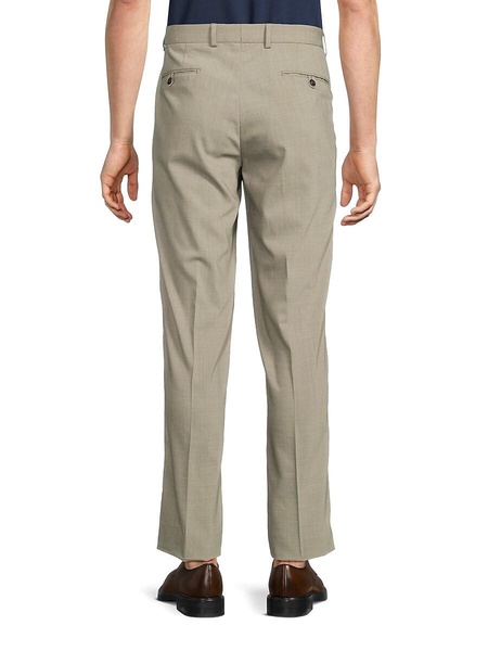 Regular Fit Virgin Wool Blend Dress Pants