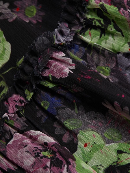 Revina Floral Mockneck Mini Dress