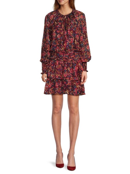 Mabel Floral Tiered Minidress