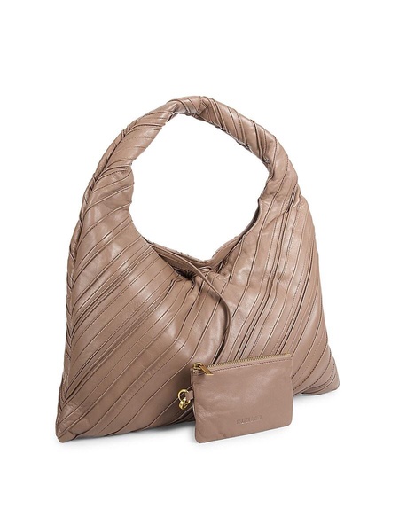 Dakota Textured Leather Hobo Bag