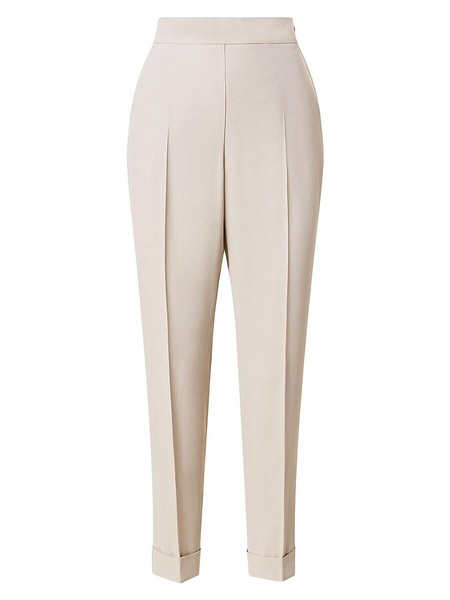 Chris Slim Cuffed Crêpe Pants