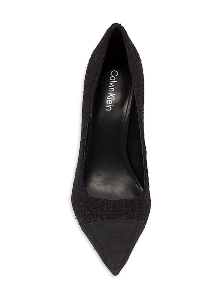 Dejella Tweed Kitten Heel Pumps