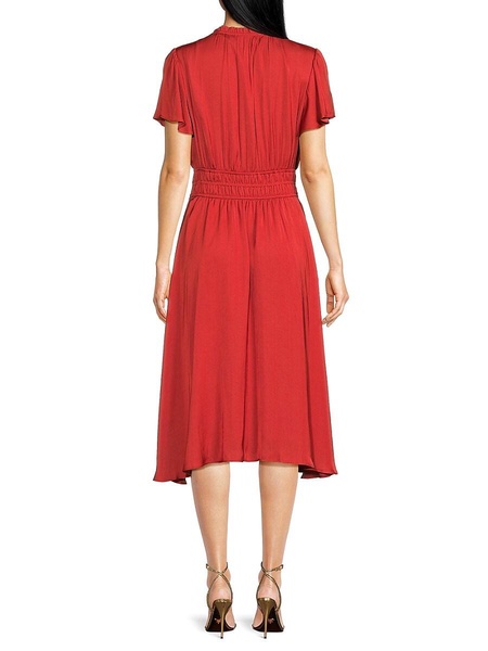Flutter Sleeve Midi Dress