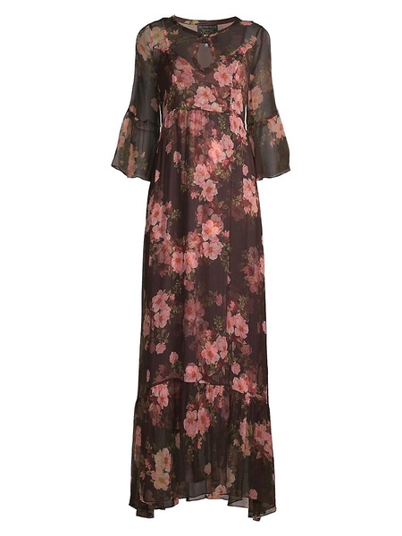 Spell Of Winonna Floral Silk Maxi Dress
