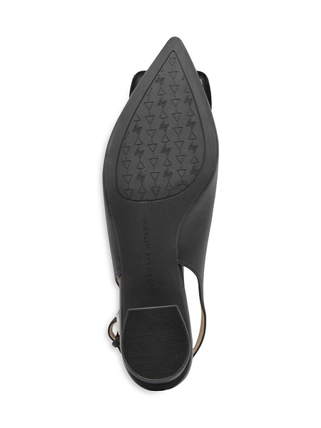 Gert 51MM Faux Leather Slingback Pumps